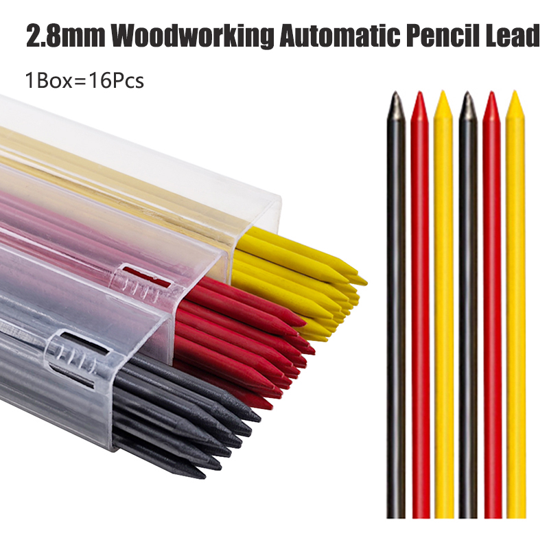 Mechanical Pencil Lead - Black Yellow Red 2.8mm Woodworking Automatic