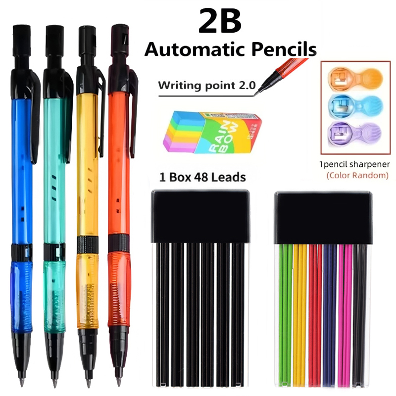 Mechanical Pencil Lead - 2.0mm Mechanical Pencil Set with 2B