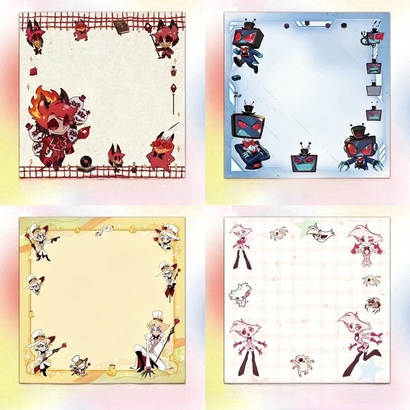 Stationery Warehouse - 4Pcs Hazbin Hotel Zestial & Alastor
