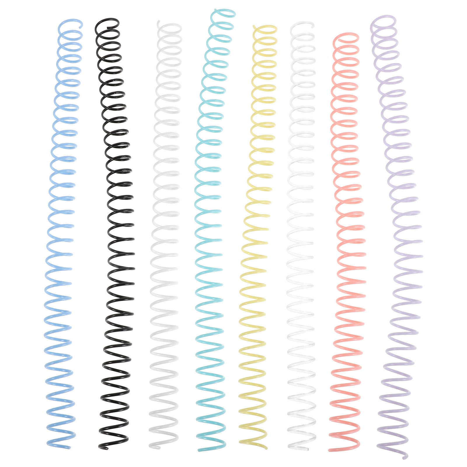 Binding Comb Plastic - 8Pcs Plastic Spiral Binding Coils Colorful
