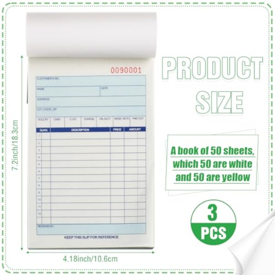 3 Pads Sales Order Books 2 Par - Carbon Copy Book ulasan dan harga
