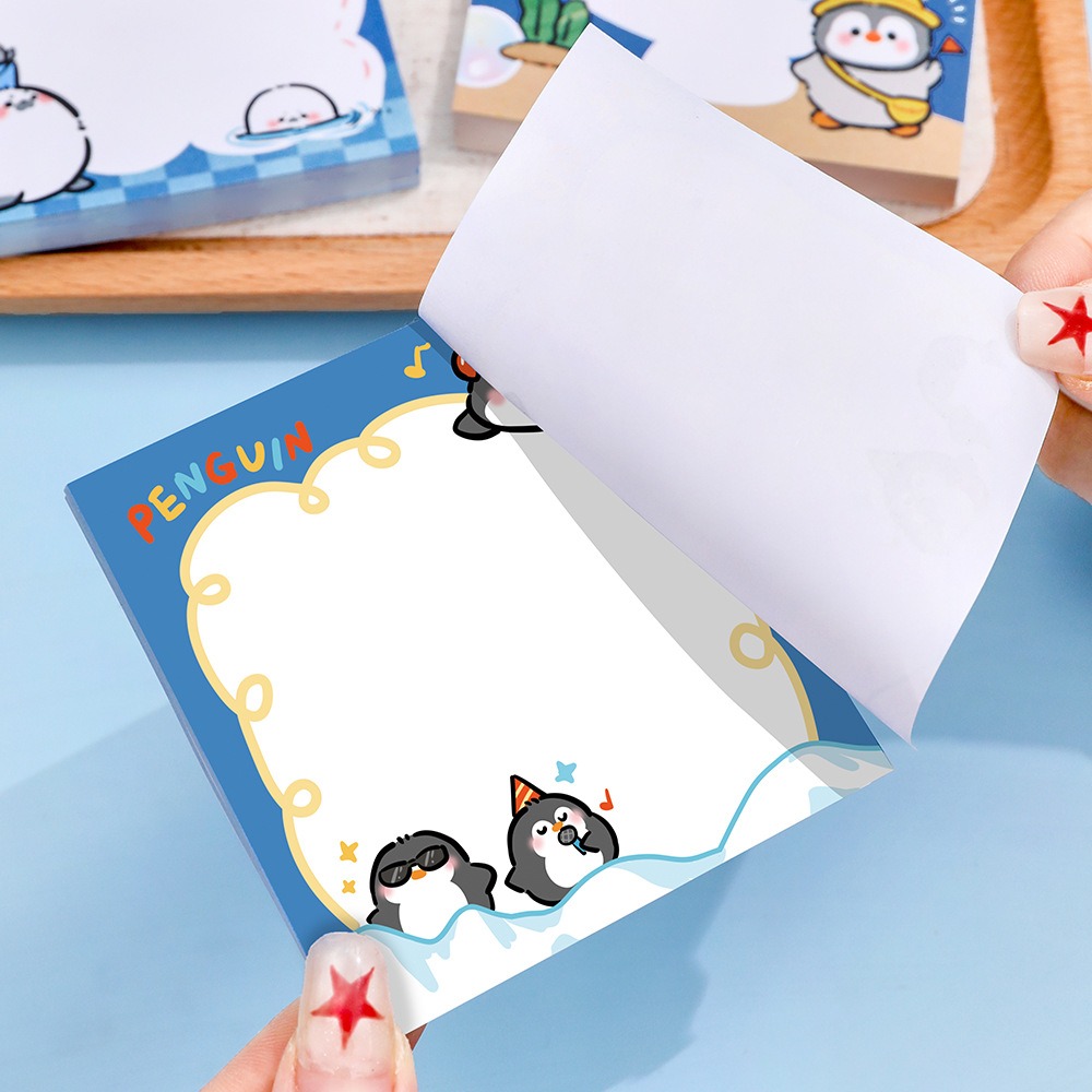 Adorable Penguin Square Sticky - Sticky Note Cube ulasan dan harga