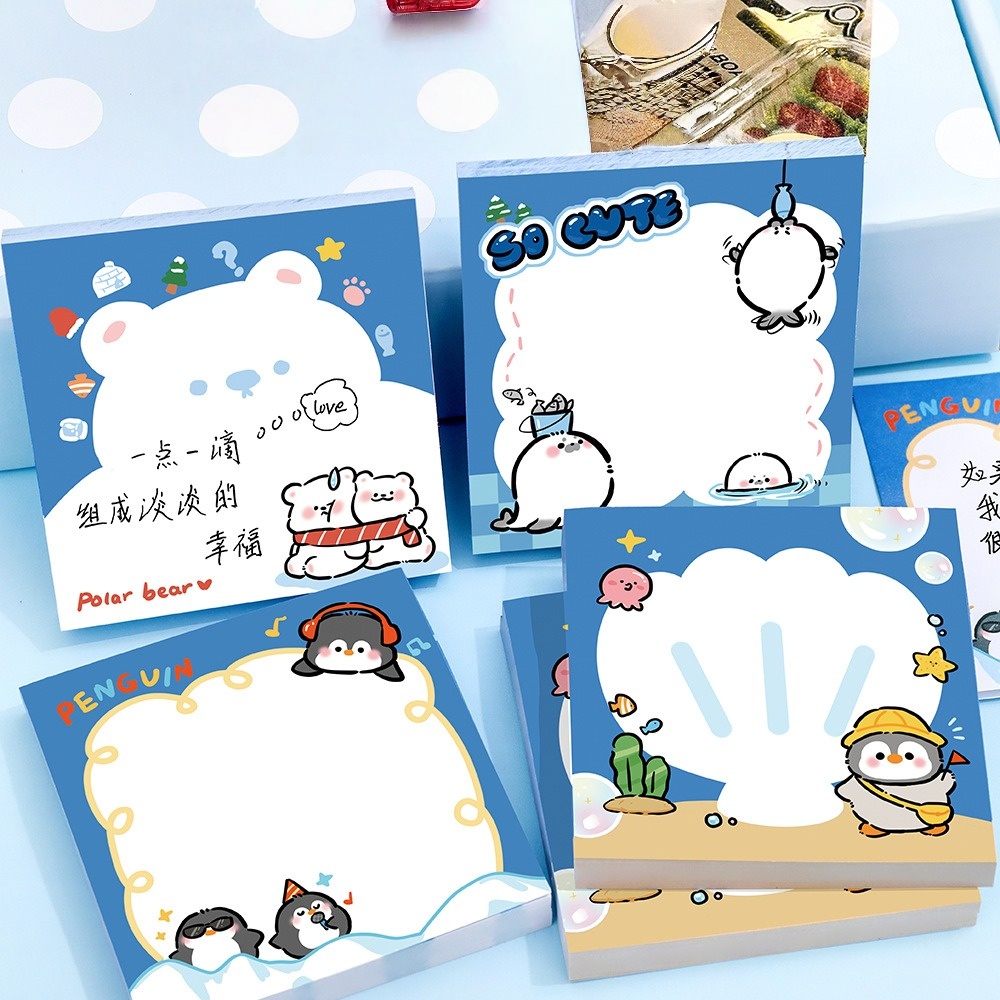 Adorable Penguin Square Sticky - Sticky Note Cube ulasan dan harga