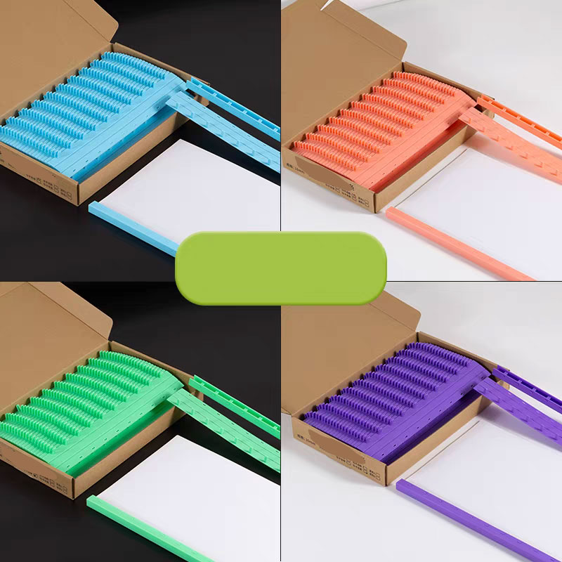 50pcs 10 Holes PVC Binding Str - Binding Comb Plastic ulasan dan harga