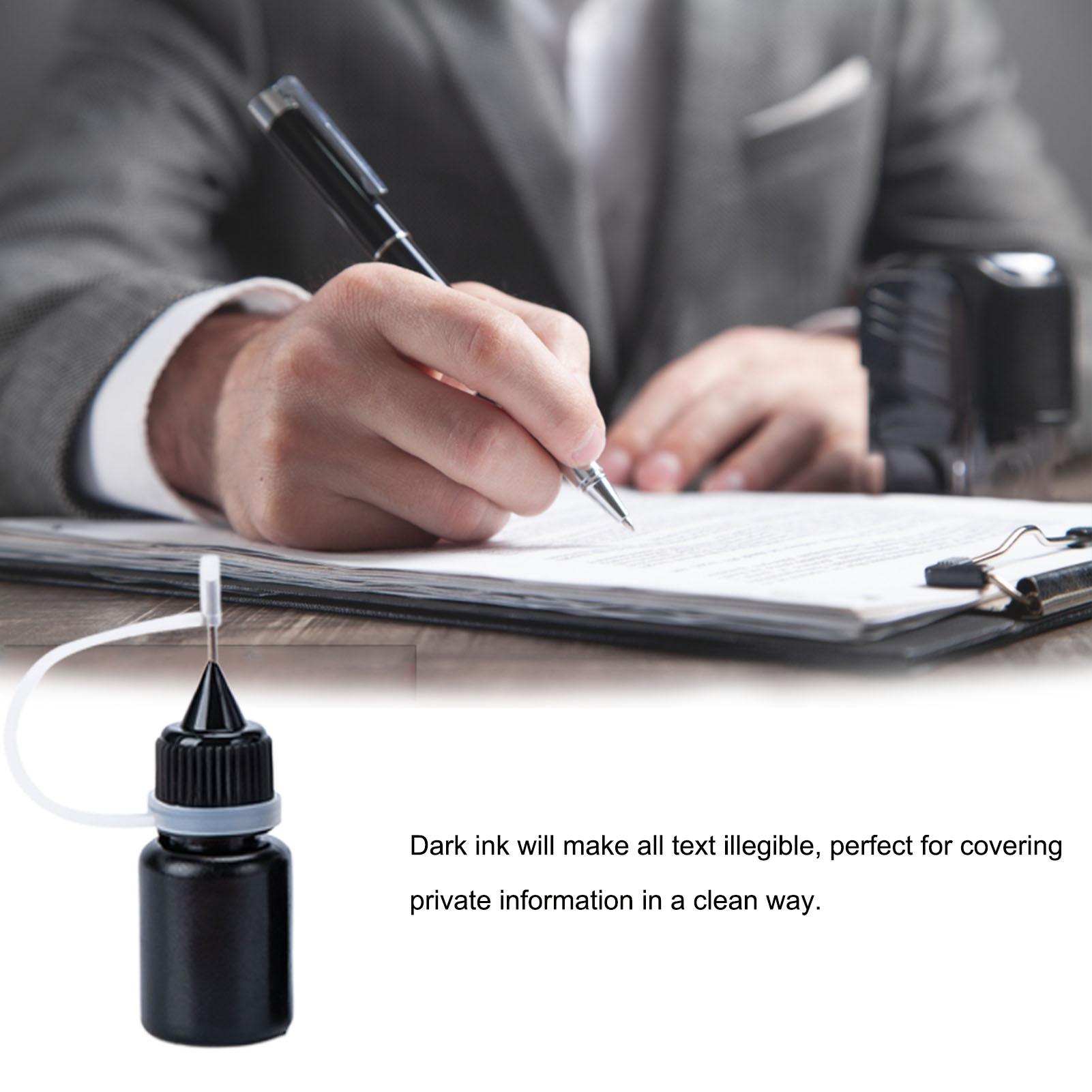 5ml Black Ink Oil Refills For  - Self Inking Stamp ulasan dan harga