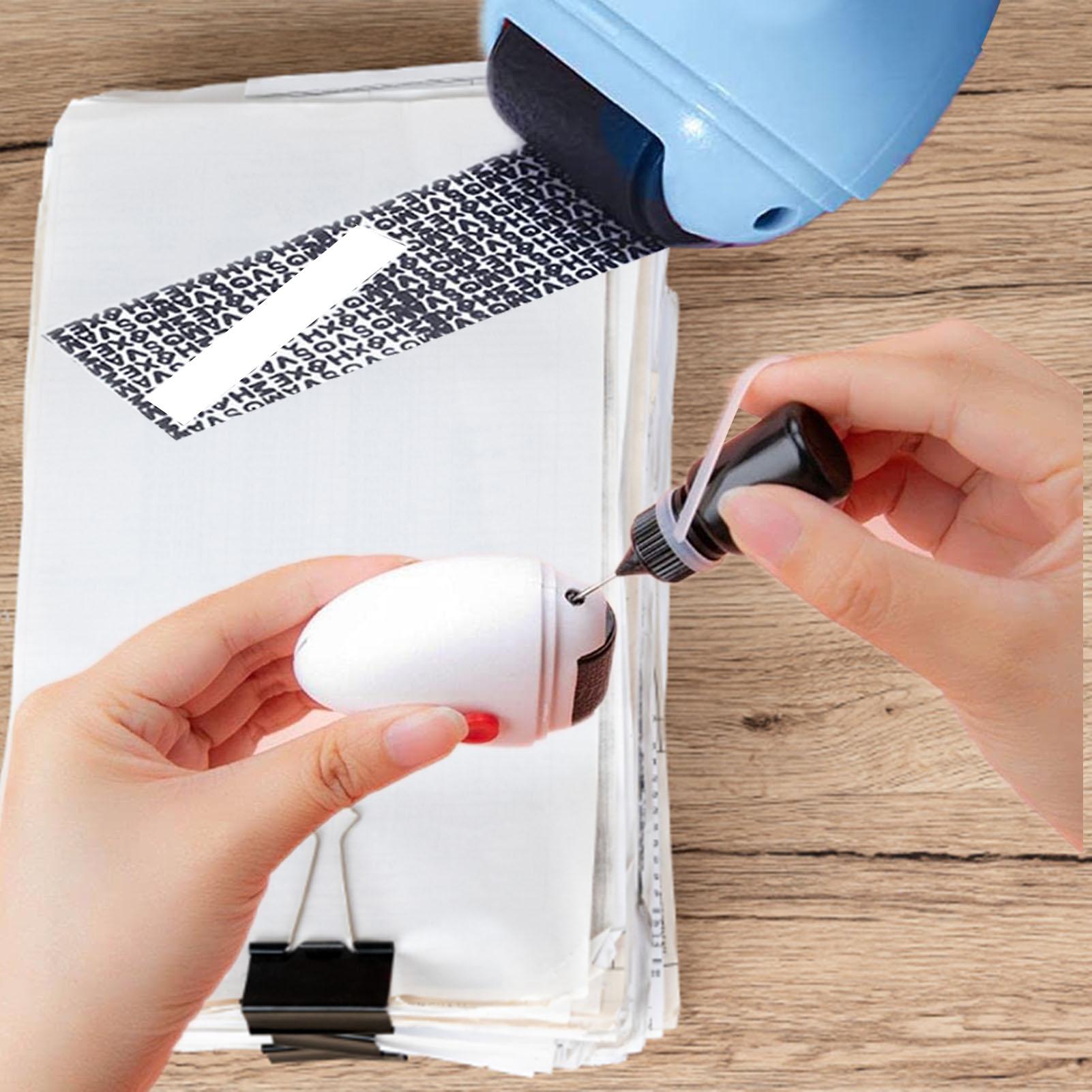 5ml Black Ink Oil Refills For  - Self Inking Stamp ulasan dan harga