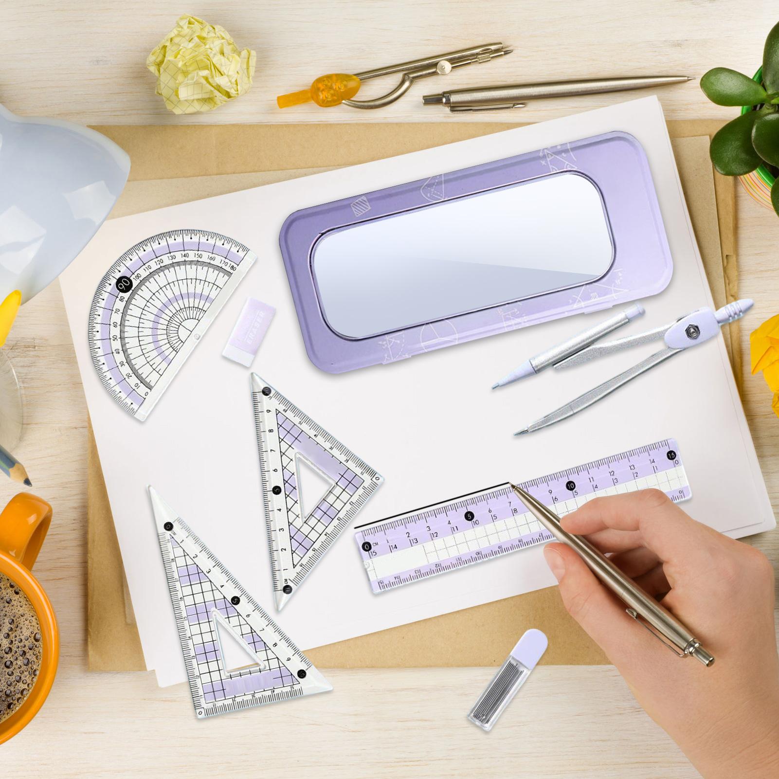 Geometry Set For Students Scho - Compass Geometry Set ulasan dan harga