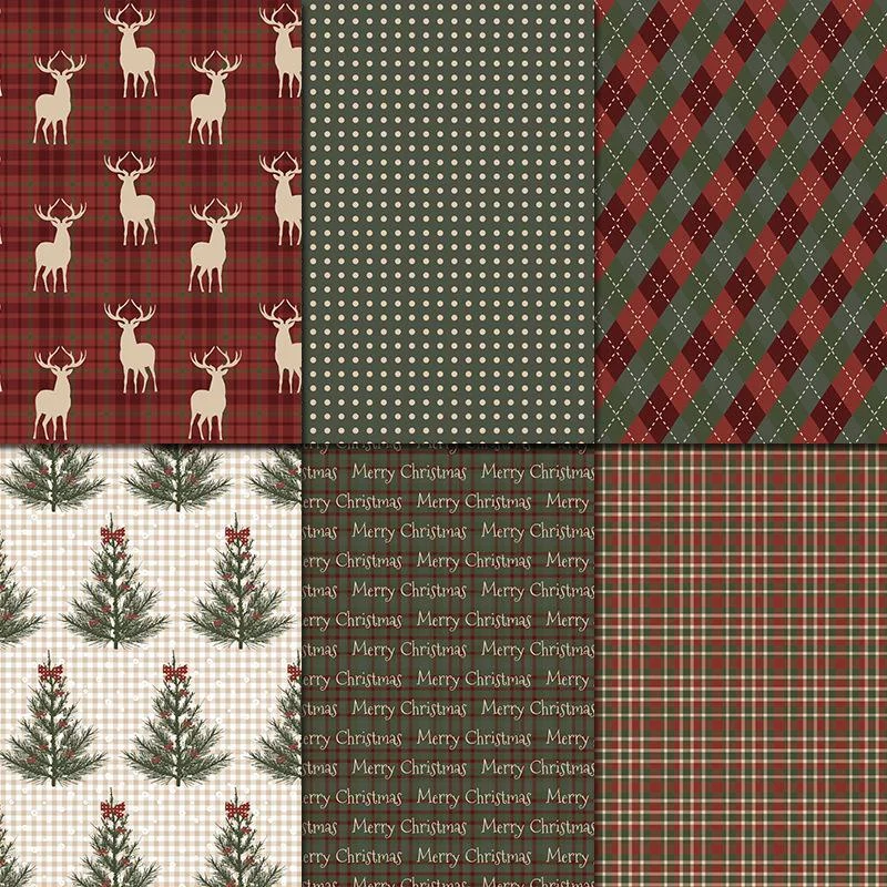 1Set Vintage Merry Christmas S - Graph Paper Pad ulasan dan harga