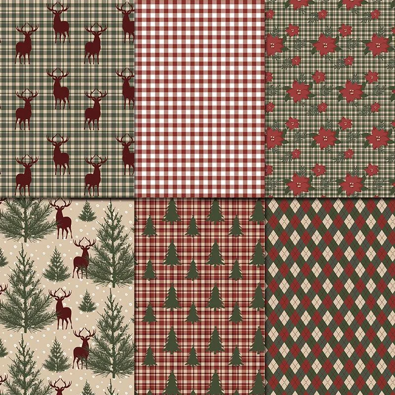 1Set Vintage Merry Christmas S - Graph Paper Pad ulasan dan harga