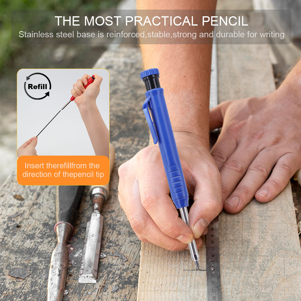 Solid Carpenter Pencil Set Woo - Mechanical Pencil Lead ulasan dan harga