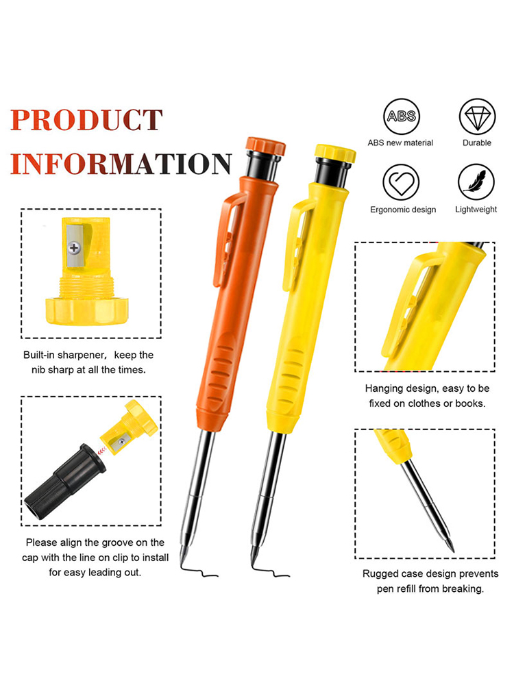 Solid Carpenter Pencil Set Woo - Mechanical Pencil Lead ulasan dan harga