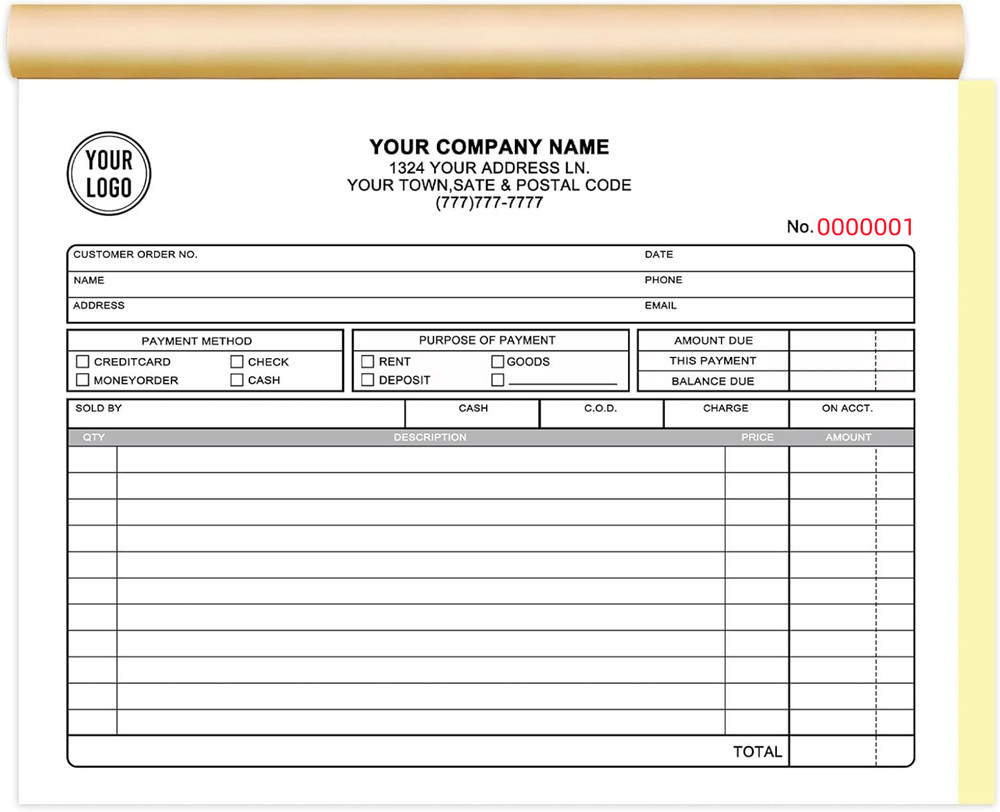 two books can invoice customiz - Carbon Copy Book ulasan dan harga