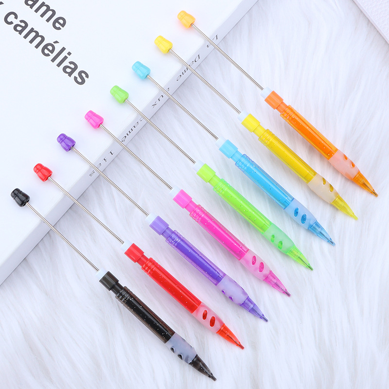 9Pcs DIY Beaded Pencil for Stu - Mechanical Pencil Lead ulasan dan harga