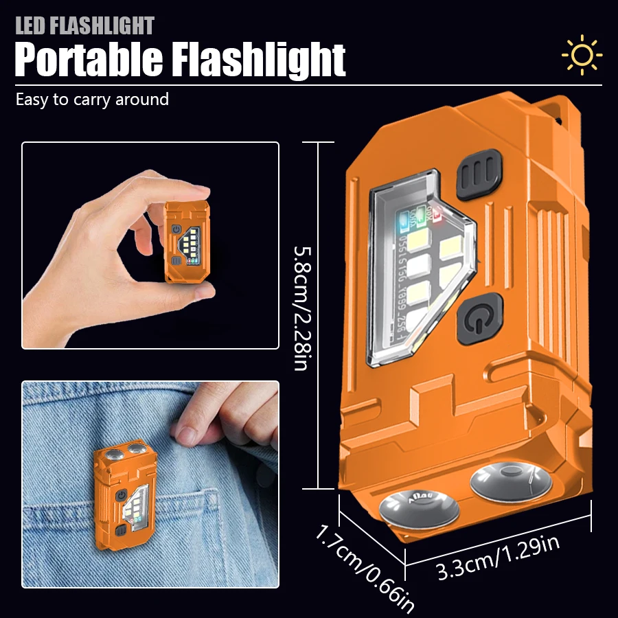 Mini Keychain EDC Flashlight R - Stationery Supply ulasan dan harga