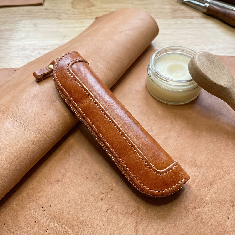 Vintage vegetable-tanned Leath - Tan Stationery & Office Supply ulasan dan harga