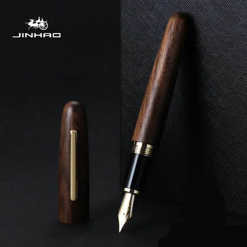 Jinhao 9056 Natural Wood Handm - Stationery Supplies Business ulasan dan harga