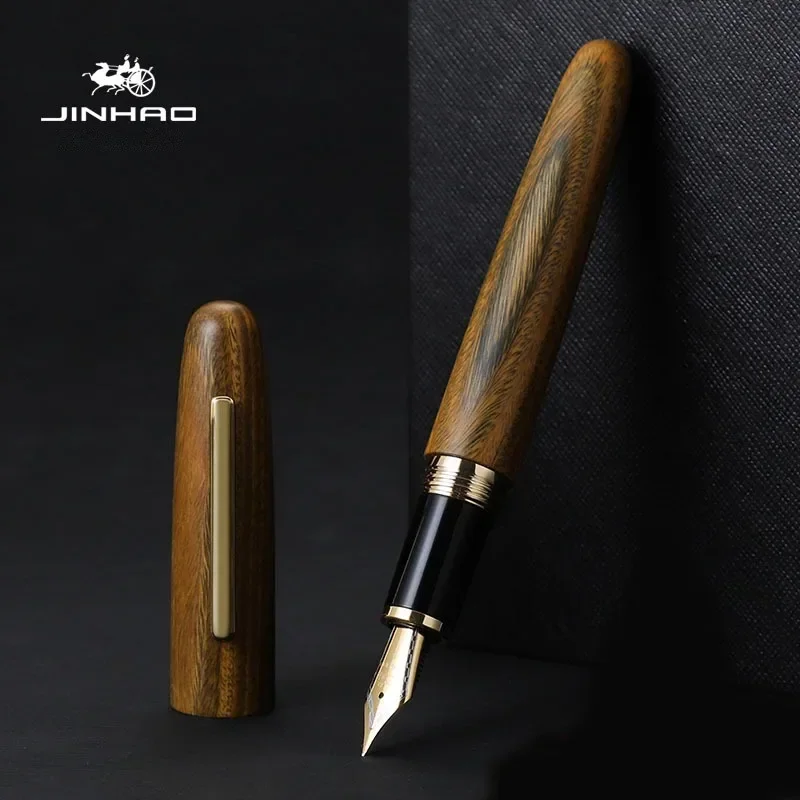 Jinhao 9056 Natural Wood Handm - Stationery Supplies Business ulasan dan harga