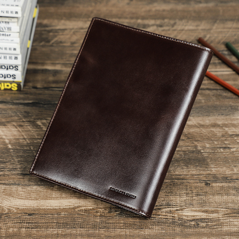 Genuine Leather Handmade A5 La - Stationery Supplies Business ulasan dan harga