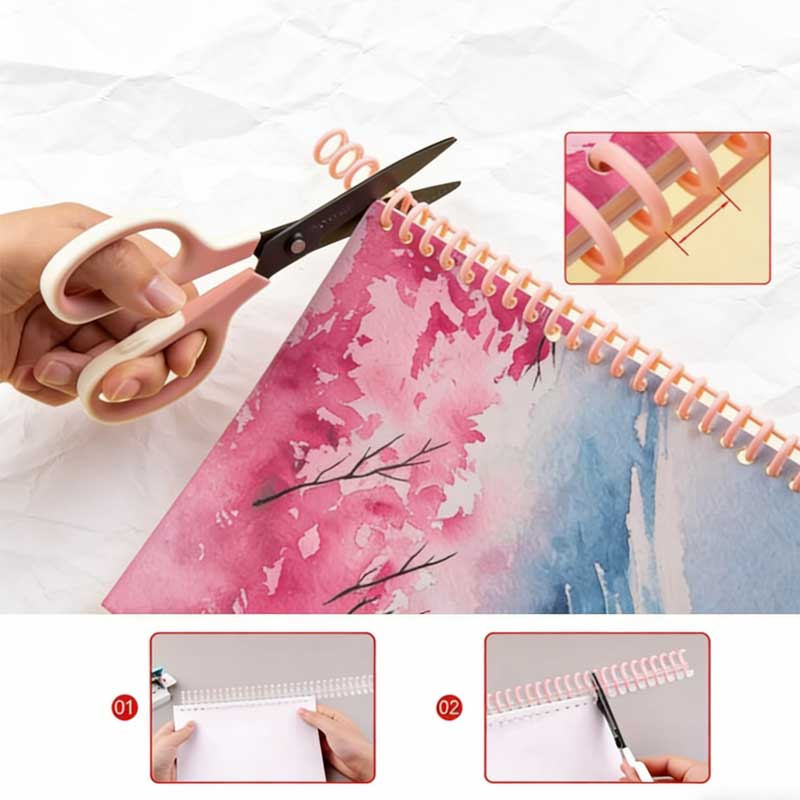 A4 Plastic 30-Hole Loose Leaf  - Binding Comb Plastic ulasan dan harga