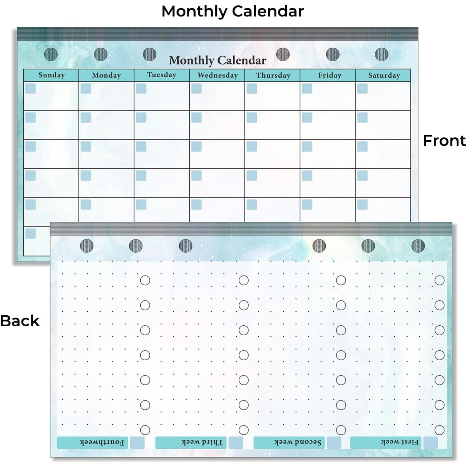 Set of 6-hole A6 binder refill - Planner Weekly Budget ulasan dan harga
