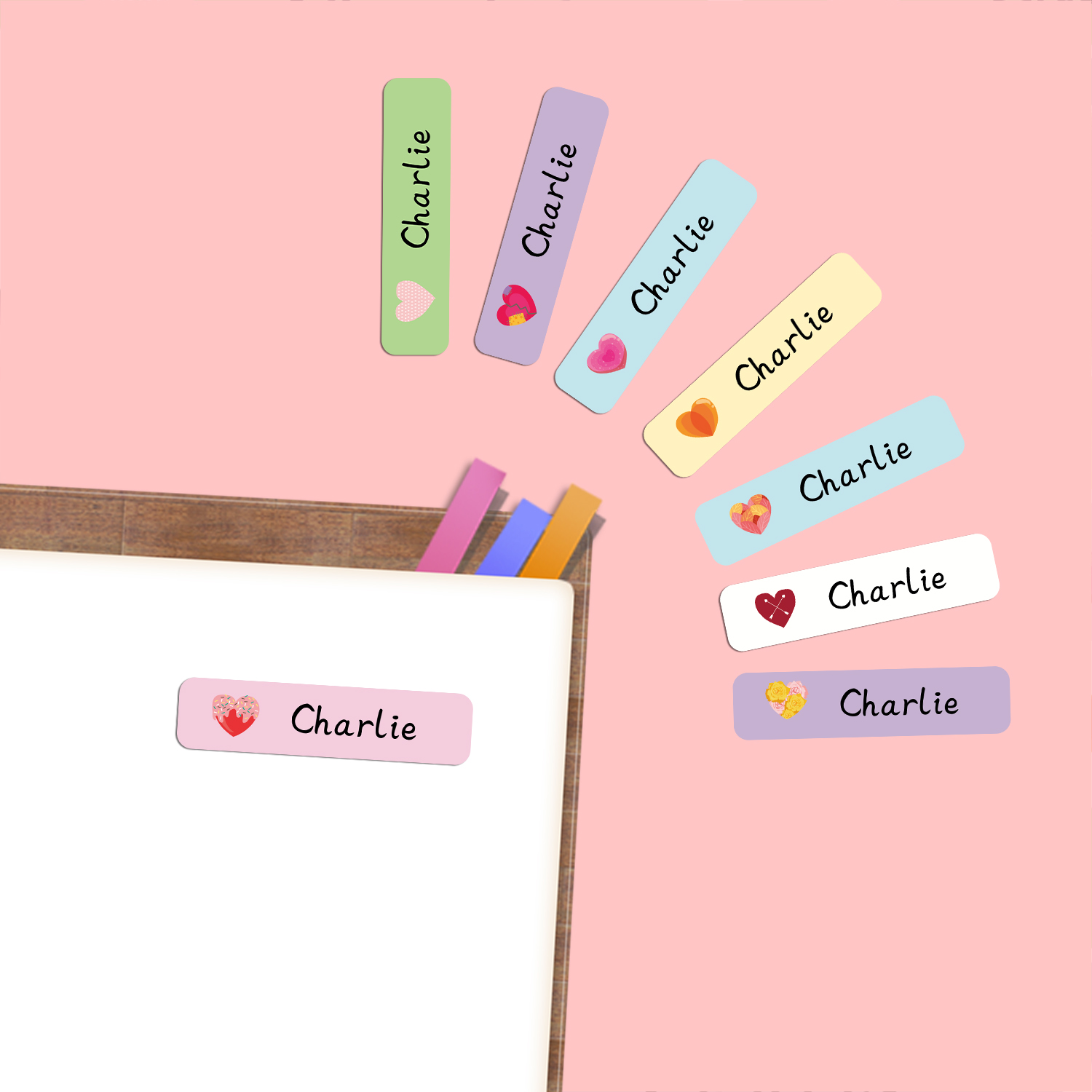 Personalized Heart Shape Name  - Stationery Supply ulasan dan harga