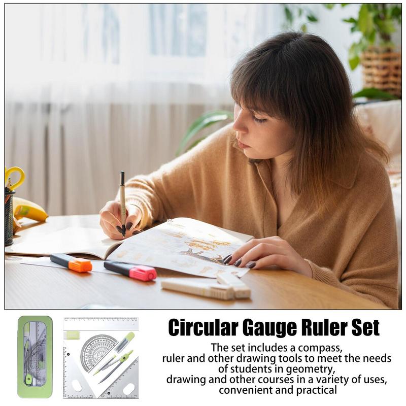 Protractor And Compass Set Mat - Compass Geometry Set ulasan dan harga