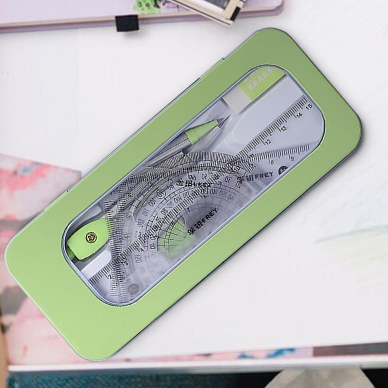 Protractor And Compass Set Mat - Compass Geometry Set ulasan dan harga