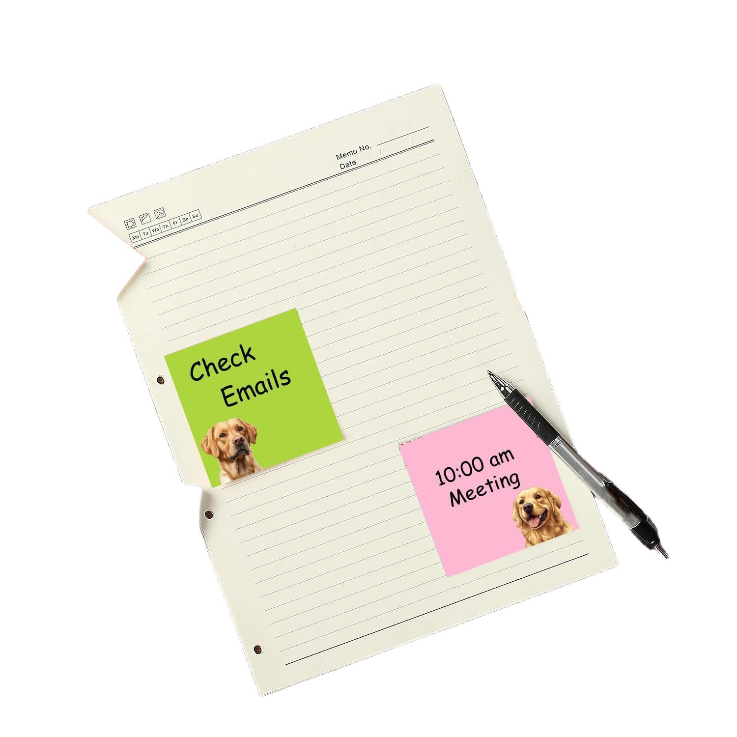 3/4 Pack of Cute Dog Sticky No - Sticky Note Cube ulasan dan harga