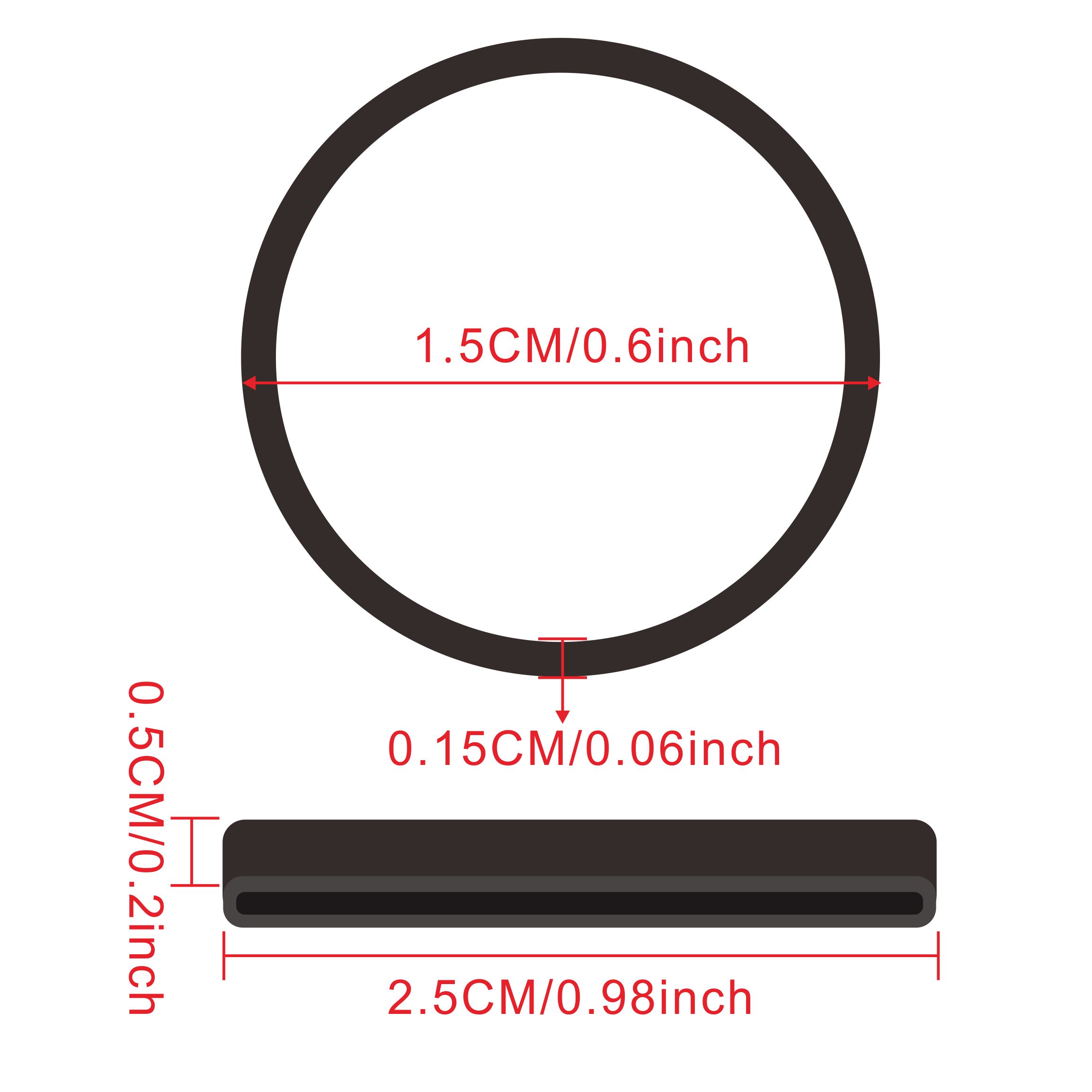 500 Pcs Black O Rings Elastic  - Office Stationery And Supply ulasan dan harga