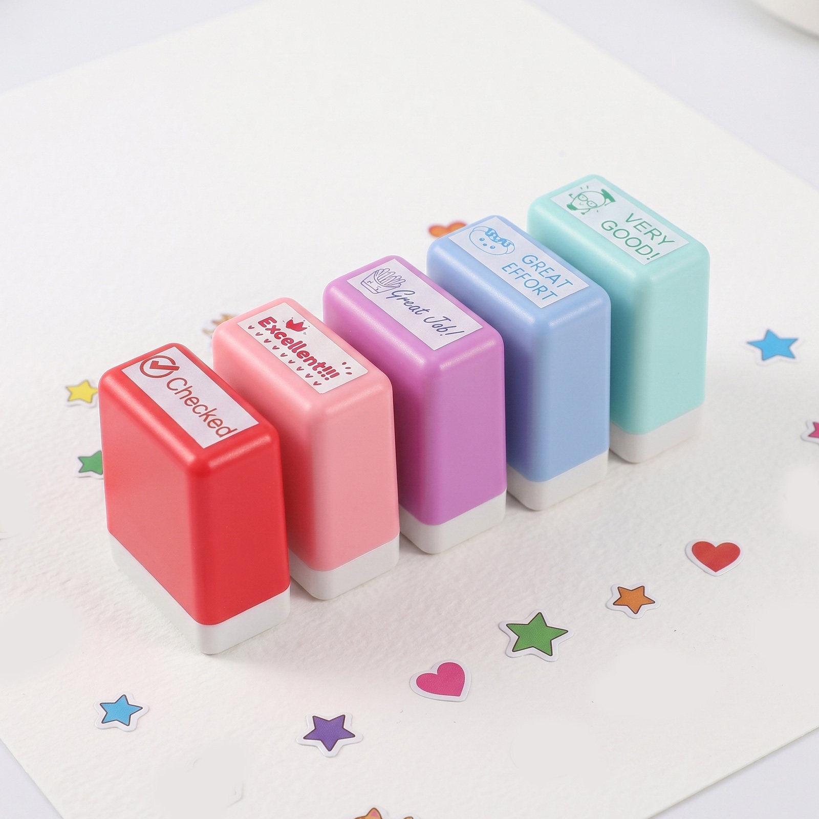 1Set Teacher Reward Stamp Set  - Self Inking Stamp ulasan dan harga