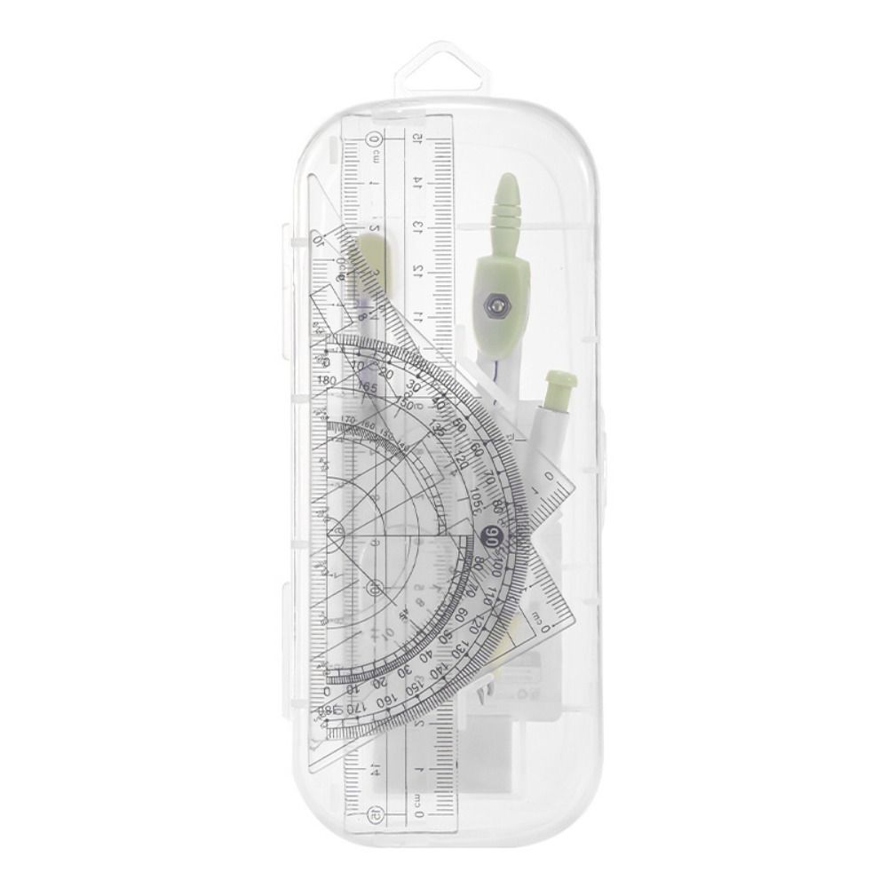 8PCS/Set Plastic Ruler Compass - Compass Geometry Set ulasan dan harga