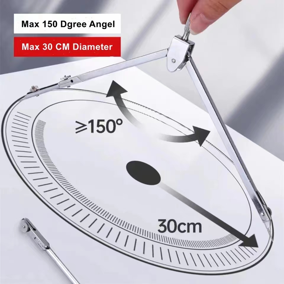 Stainless Steel Drafting Set D - Compass Geometry Set ulasan dan harga