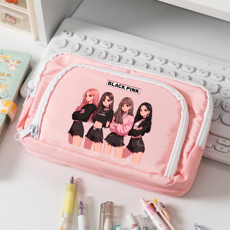 BlackPink Large Capacity Canva - Stationery Warehouse ulasan dan harga
