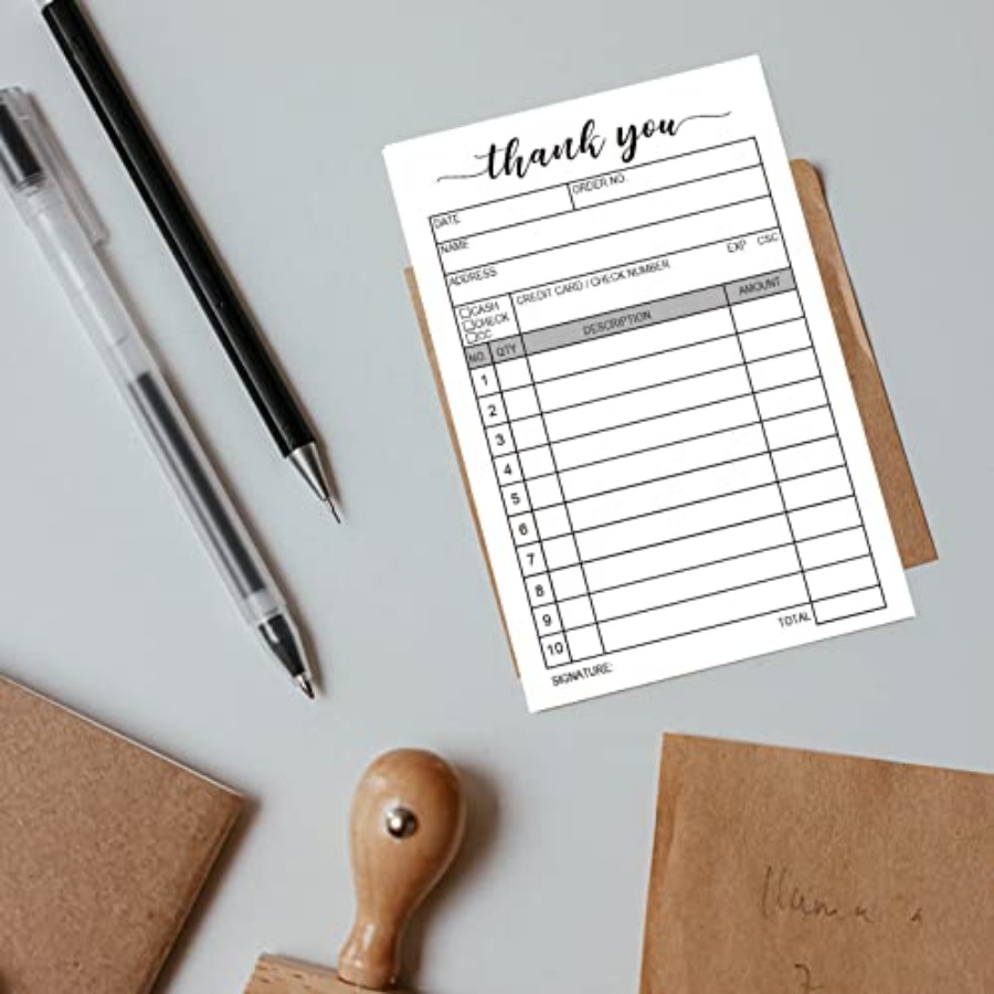 Thank You Receipt Book, 2 Pack - Carbon Copy Book ulasan dan harga