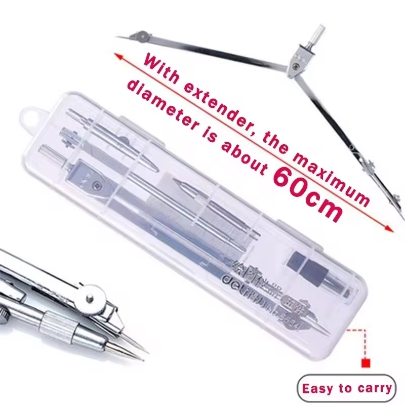 Stainless Steel Multifunctiona - Compass Geometry Set ulasan dan harga