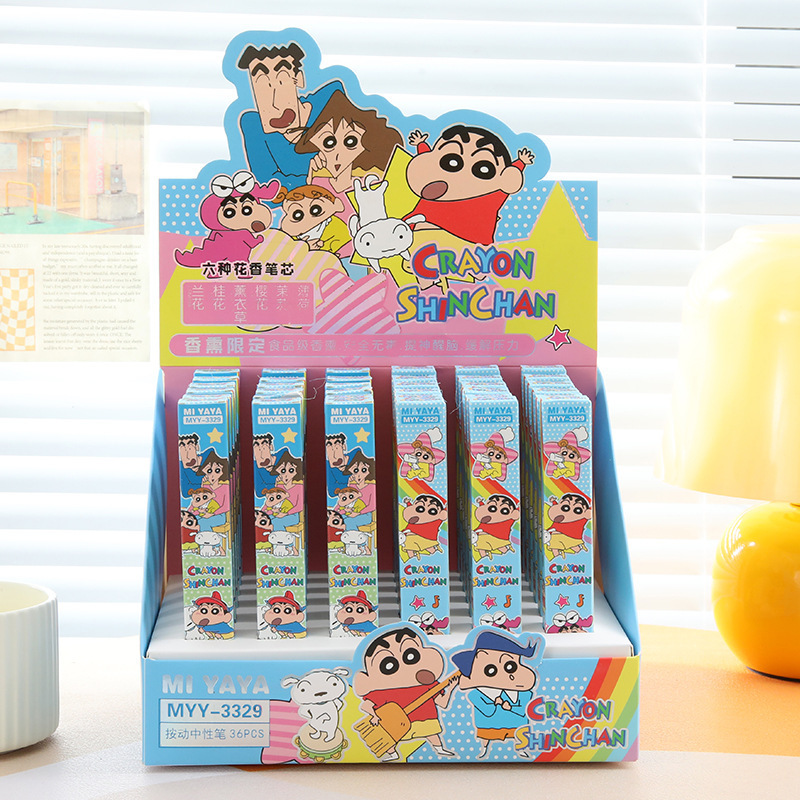 6Pcs Cartoon Crayon Shin-Chan  - Office Stationery And Supply ulasan dan harga