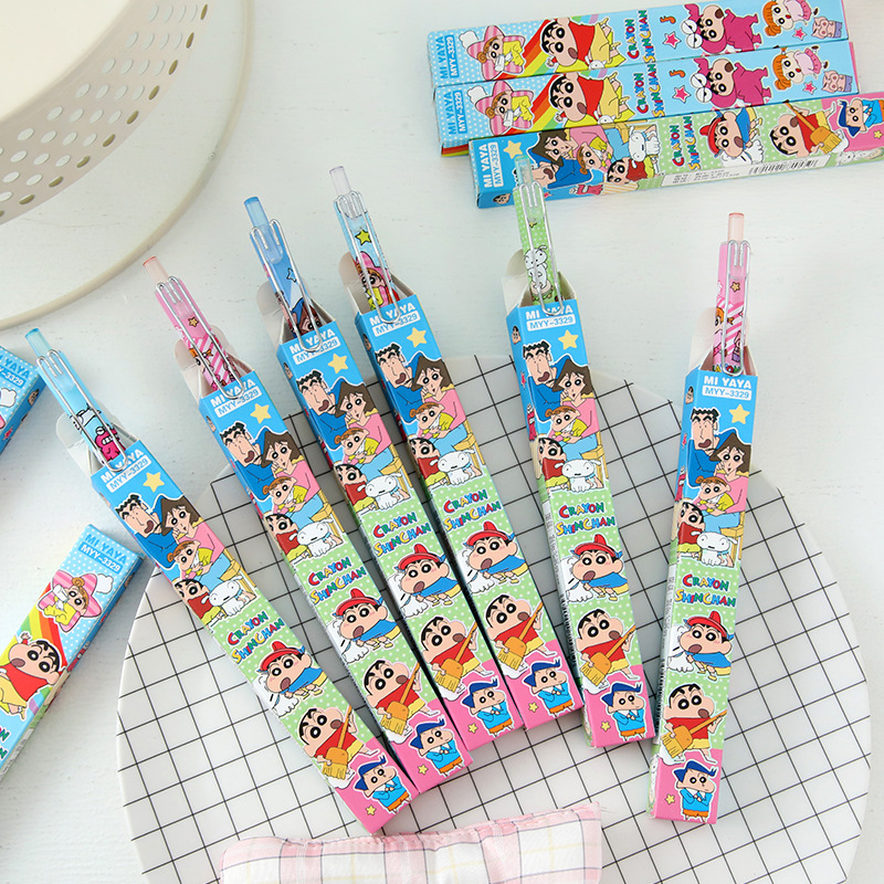6Pcs Cartoon Crayon Shin-Chan  - Office Stationery And Supply ulasan dan harga