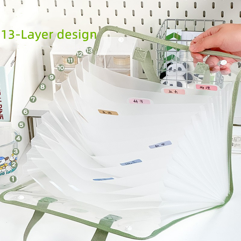 13-Layer A4 File Folder Storag - Office Stationery And Supply ulasan dan harga