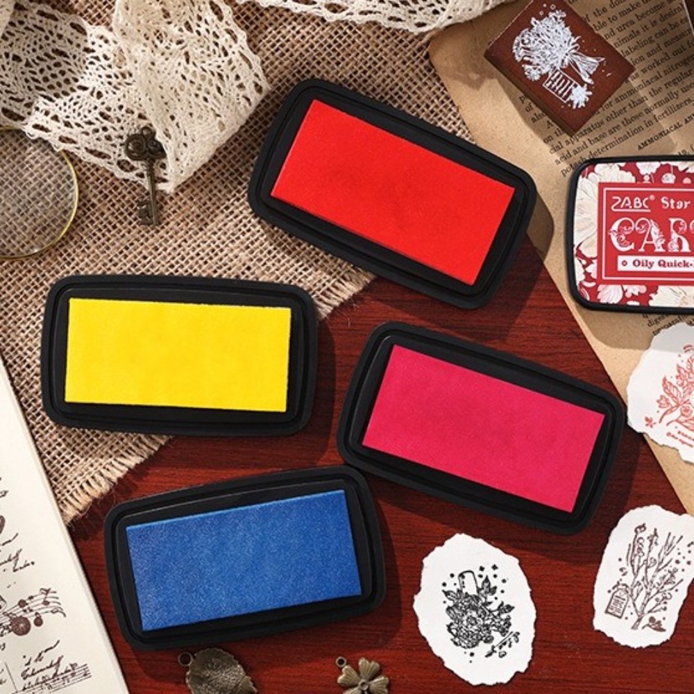 New Colorful Ink Pad Easy to U - Self Inking Stamp ulasan dan harga