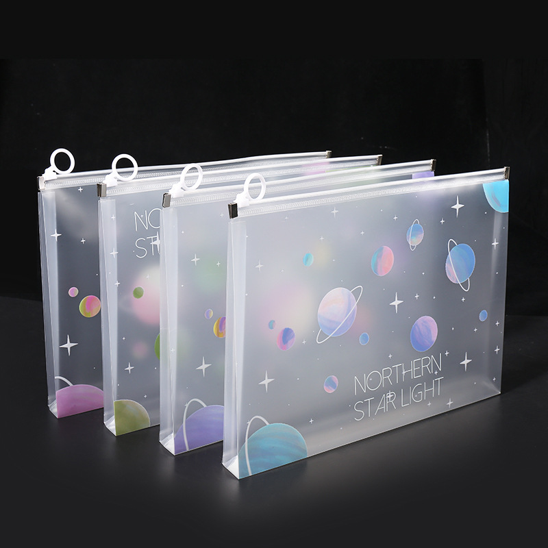 4/12pcs A4 Space Zipper Folder - Office Stationery And Supply ulasan dan harga