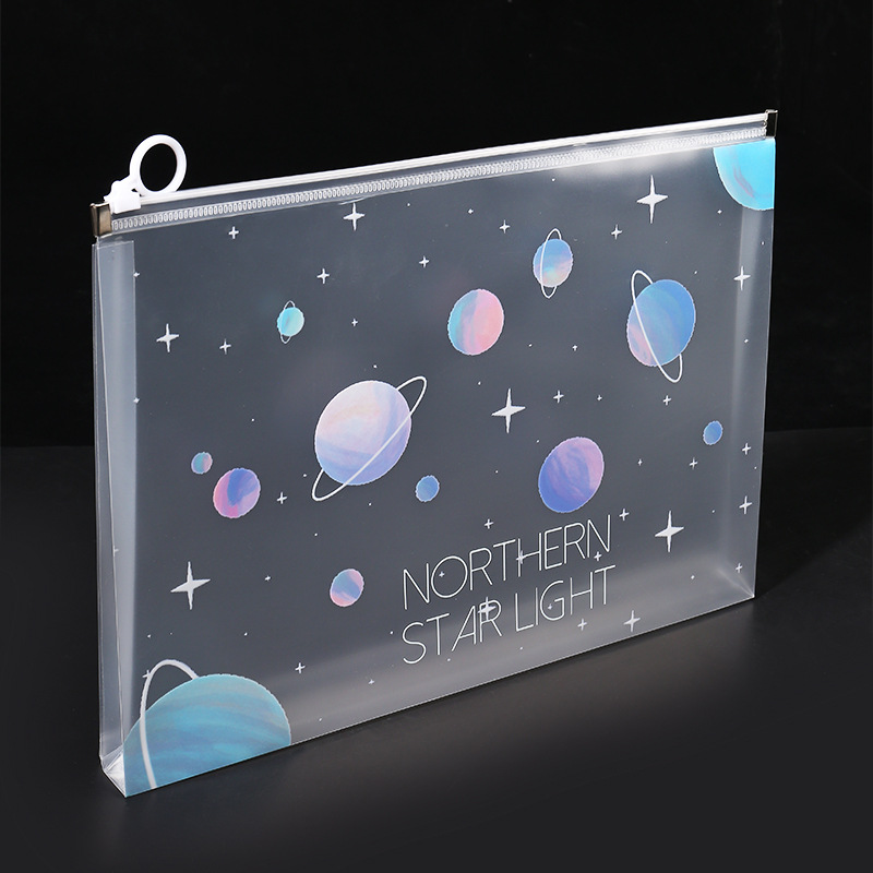 4/12pcs A4 Space Zipper Folder - Office Stationery And Supply ulasan dan harga